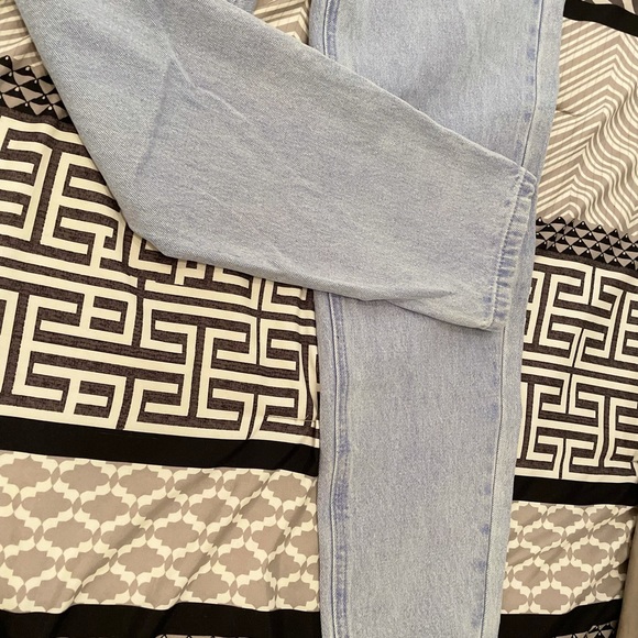 blue riot seam corset detail highwaisted jeans, us 4- uk 8 - Picture 9 of 10